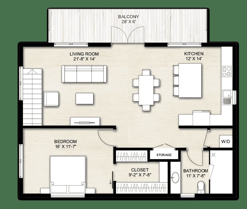 Truoba Mini 621 Second Floor Living Suite Layout