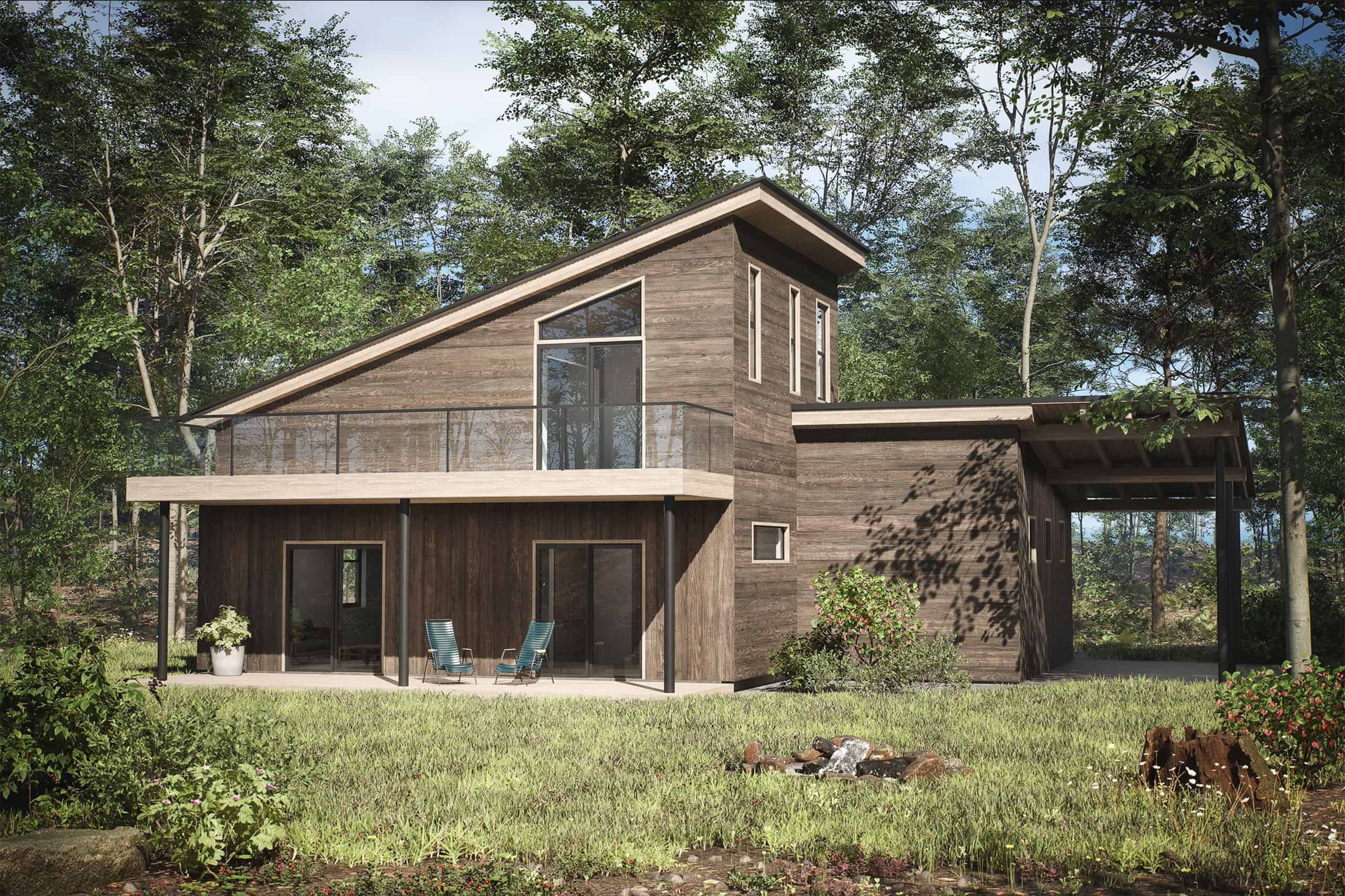 Truoba Mini 623 Modern 1071 Sq. Ft. Cabin Exterior