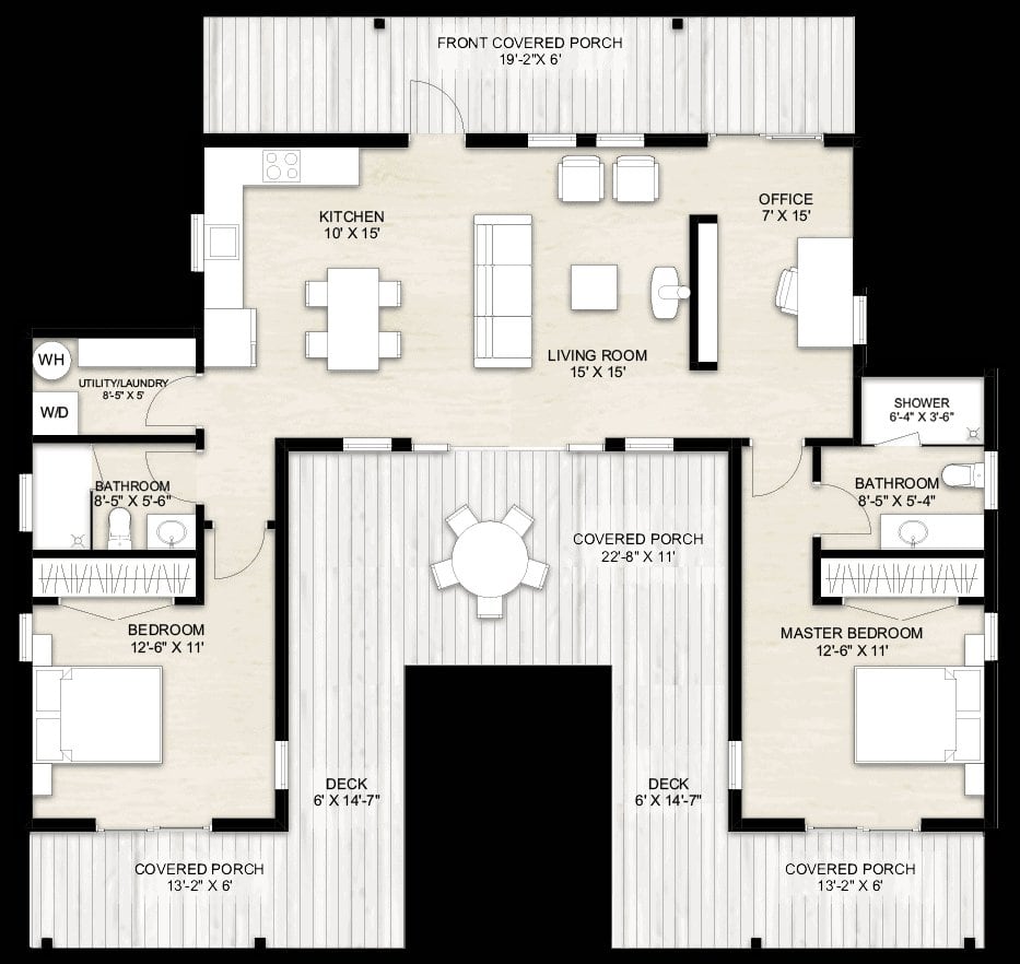 Truoba Mini 721 Detailed Floor Plan Layout