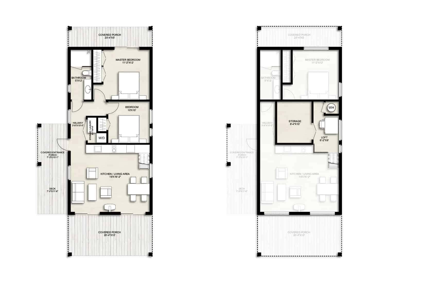 Truoba Mini 822 Full House Plan Rendering