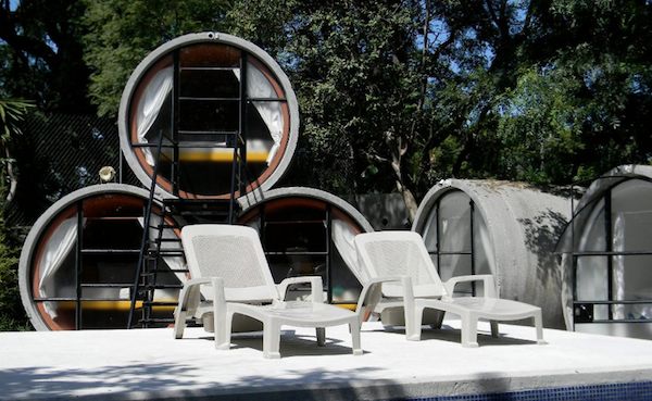 TuboHotel - Reclaimed Tube Tiny Houses in Tepoxtlan Mexico