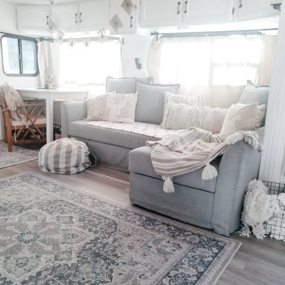 Twinning in Their 5th Wheel: Family of Four’s Renovated RV Life!