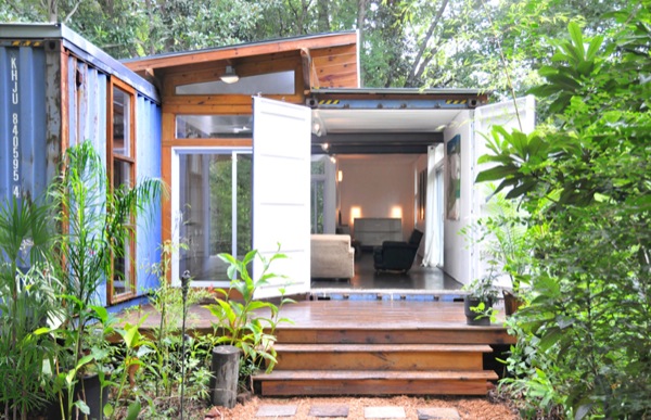 Beautiful Small Home Built with Two Shipping Containers