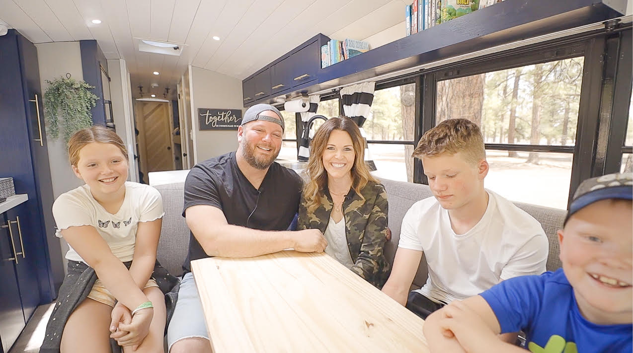 Family of 5 “Doing Rad Things” in their Bus Home