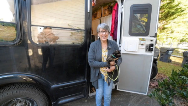 This Awesome Teacher Lives in Her DIY Shuttle Bus Conversion