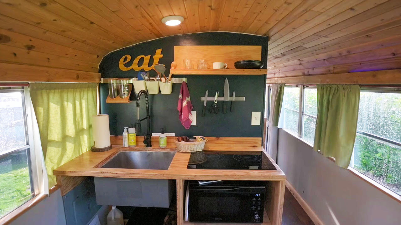 Colaventures: Family’s 1992 40ft Thomas school bus  4