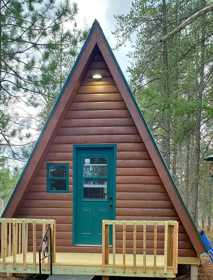 A-Frame in Michigan’s UP Built w/ LaMar’s Plans 4