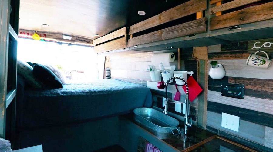 Daughter & Dad Duo Create Her Awesome “College Dorm” Van Conversion 2