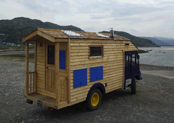 Wooden House-truck from 1954 Army Firetruck