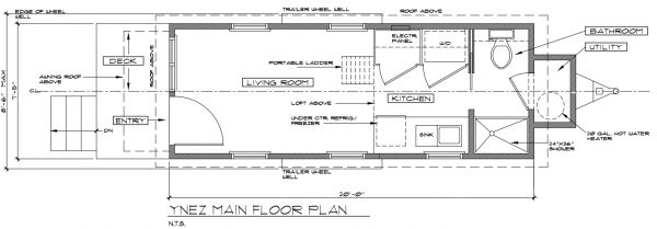 Ynez Tiny House Floor Plan