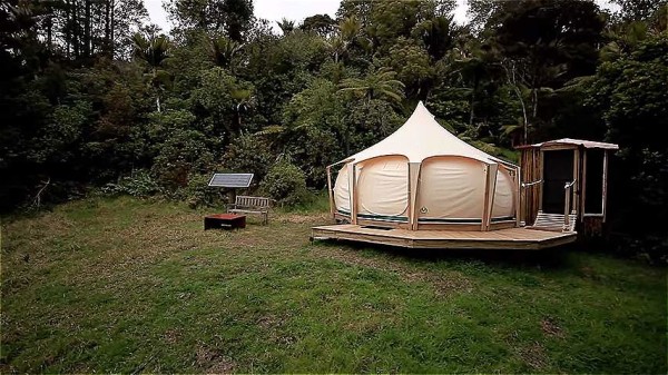 Man Escapes Rent with Belle Tent While Building Tiny Home