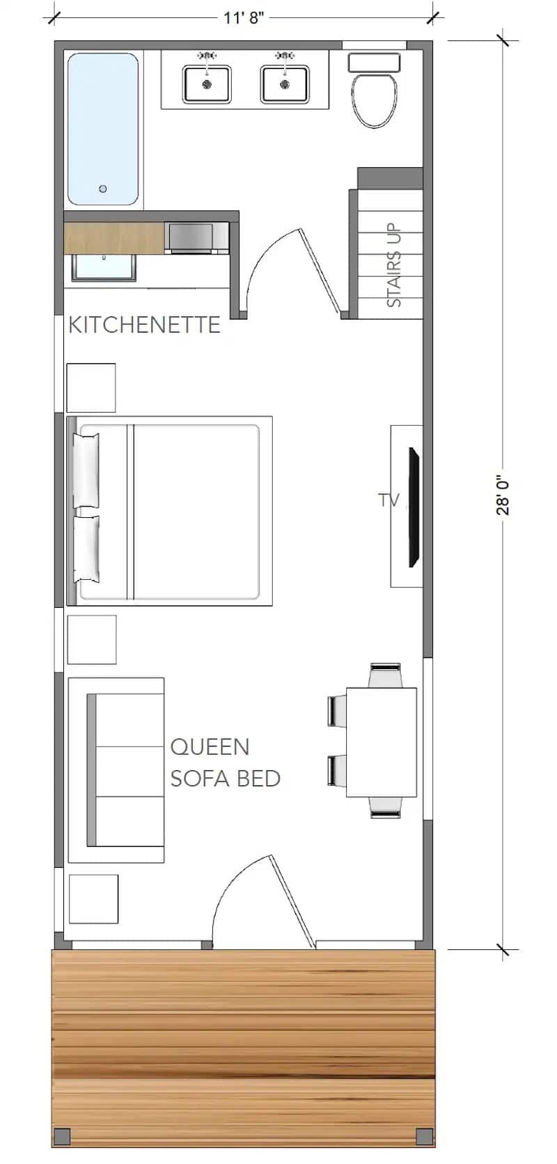 Zip Kit Homes Teton Floor Plan and Elevations